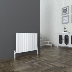 Sultan White Horizontal Double Flat Panel Radiator - 832mm x 600mm
