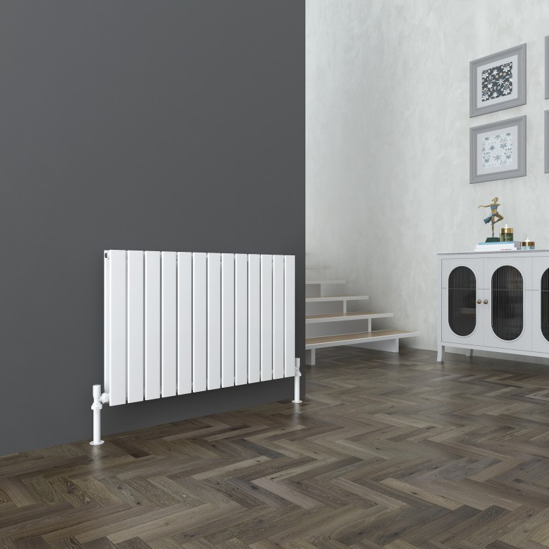 Sultan White Horizontal Double Flat Panel Radiator - 984mm x 600mm Sultan White Horizontal Double Flat Panel Radiator - 984mm x 600mm