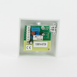 White Thermostatic Wall Controller - Back View