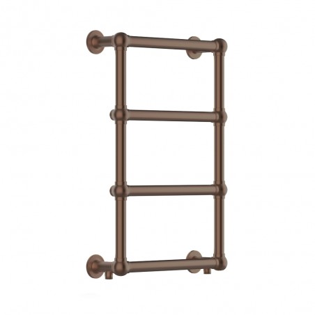 Alice Traditional Brushed Bronze Towel Rail - 500 x 750mm - Central Heating