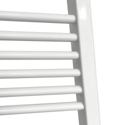 Straight White Towel Rail - 400 x 800mm Close up
