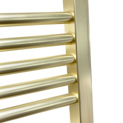 Brushed Brass Towel Rail Close Up