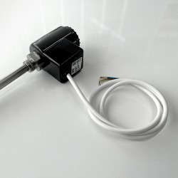 RICA Atlantis Black Thermostatic Electric Heating Element - Insitu
