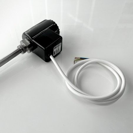 RICA Atlantis Black Thermostatic Electric Heating Element