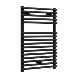 Bari Black Designer Towel Rail - 500 x 800mm