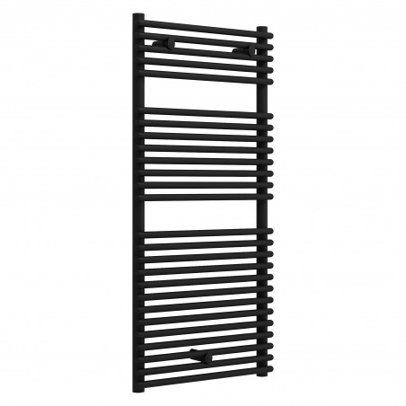 Bari Black Designer Towel Rail - 500 x 1190mm