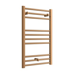 Volga Brushed Bronze Designer Towel Rail - 500 x 800mm