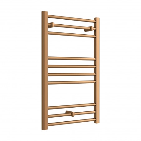 Volga Brushed Bronze Designer Towel Rail - 500 x 800mm