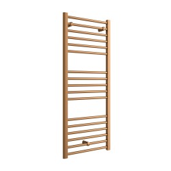 Volga Brushed Bronze Designer Towel Rail - 500 x 1200mm