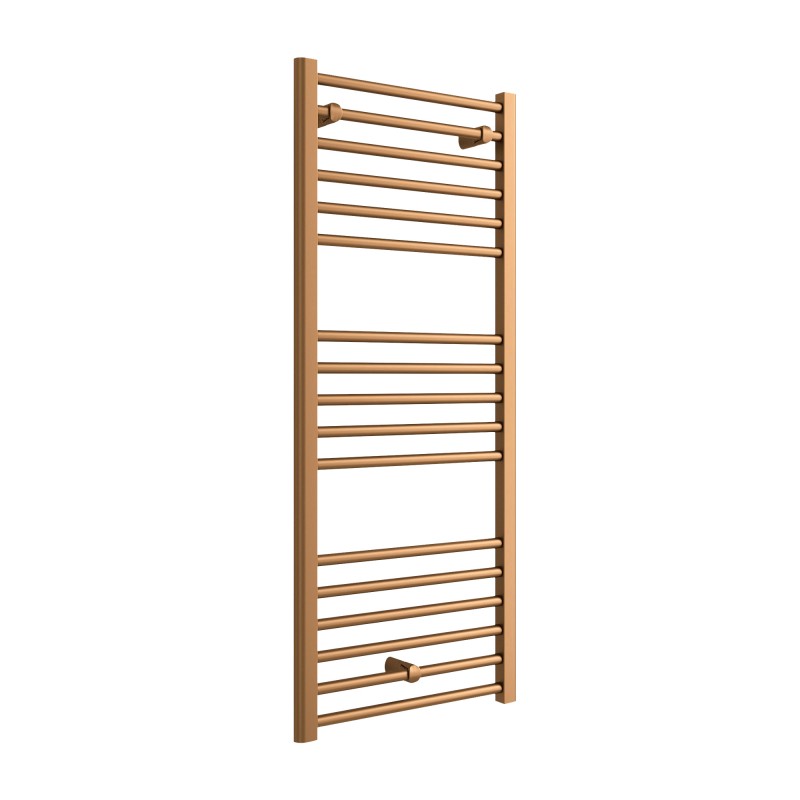 Volga Brushed Bronze Designer Towel Rail - 500 x 1200mm Volga Brushed Bronze Designer Towel Rail - 500 x 1200mm