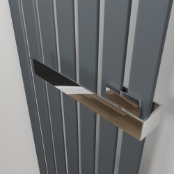 Chrome Towel Bar for King & Queen Radiators