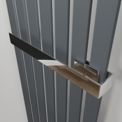 Chrome Towel Bar for King & Queen Radiators