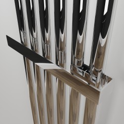 Chrome Towel Bar for King & Queen Radiators