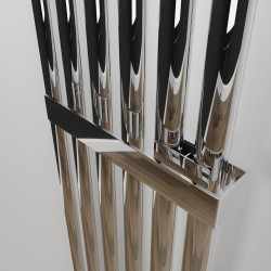 Chrome Towel Bar for King & Queen Radiators