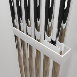 White Towel Bar for King & Queen Radiators