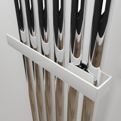 White Towel Bar for King & Queen Radiators