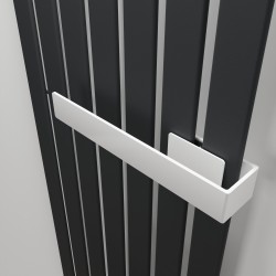 White Towel Bar for King & Queen Radiators