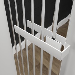 White Towel Bar for King & Queen Radiators