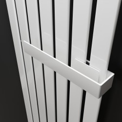 White Towel Bar for King & Queen Radiators