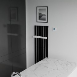White Towel Bar for King & Queen Radiators