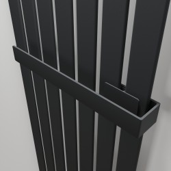 Black Towel Bar for King & Queen Radiators