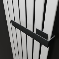 Black Towel Bar for King & Queen Radiators