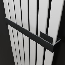 Black Towel Bar for King & Queen Radiators
