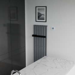 Black Towel Bar for King & Queen Radiators