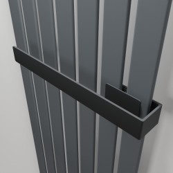 Black Towel Bar for King & Queen Radiators