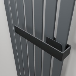 Black Towel Bar for King & Queen Radiators