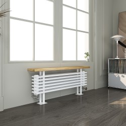 Heritage Classic White 3 Column Bench Radiator - 1200mm x 480mm