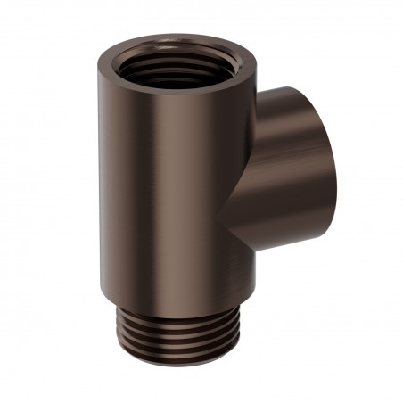 Brushed Bronze Dual Fuel T Piece