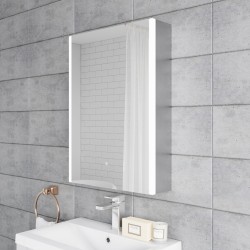 Pavo LED 1 Door Mirror Cabinet 500 x 700mm - Insitu