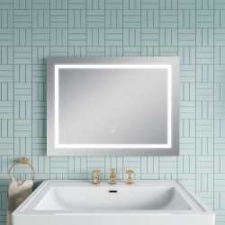 Picture Frame Styled LED Mirror 600 x 800mm - Insitu