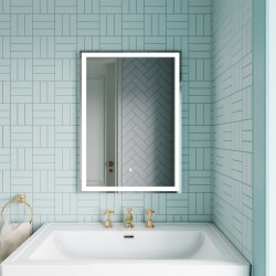 LED Bathroom Mirror 500 x 700mm - Insitu