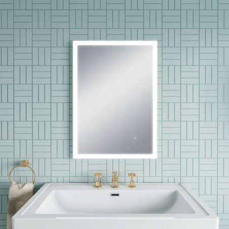 Ambient Edge Lit Frame LED Bathroom Mirror 500 x 700mm