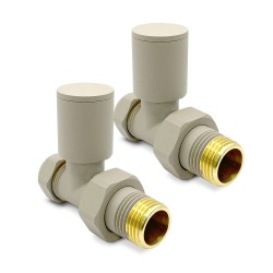 Cappuccino Radiator Valves Straight