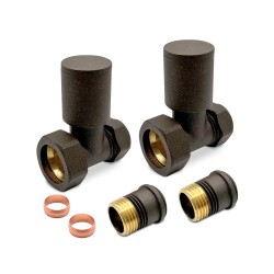 Mocha Radiator Valves Straight - Components