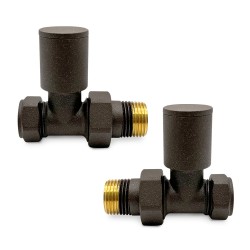Mocha Radiator Valves Straight