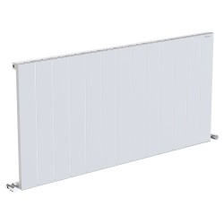 Radyal Tower Single Designer White Aluminium Horizontal Radiator - 1230 x 600mm