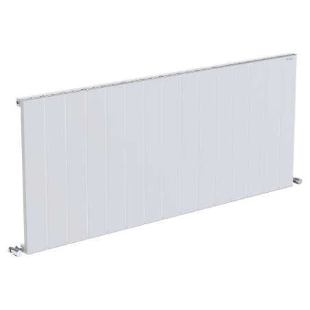 Radyal Tower Single Designer White Aluminium Horizontal Radiator - 1420 x 600mm