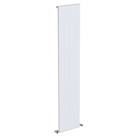 Radyal Tower Single Designer White Aluminium Vertical Radiator - 375 x 1800mm