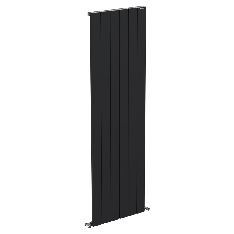 Radyal Tower Single Designer Black Aluminium Vertical Radiator - 565 x 1800mm Radyal Tower Single Designer Black Aluminium Vertical Radiator - 565 x 1800mm