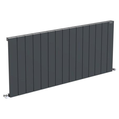 Radyal Tower Single Designer Anthracite Aluminium Horizontal Radiator - 1420 x 600mm