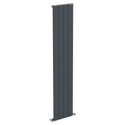 Radyal Tower Single Designer Anthracite Aluminium Vertical Radiator - 375 x 1800mm