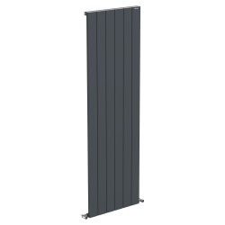 Radyal Tower Single Designer Anthracite Aluminium Vertical Radiator - 565 x 1800mm