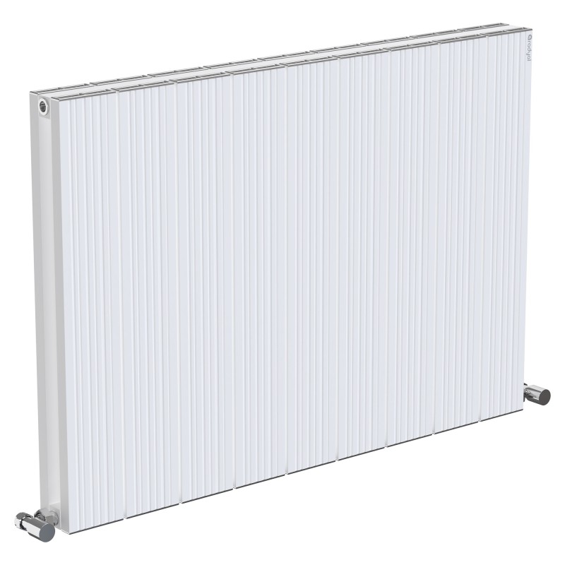 Radyal Tower Bold Double Designer White Aluminium Horizontal Radiator - 850 x 600mm Radyal Tower Bold Double Designer White Aluminium Horizontal Radiator - 850 x 600mm
