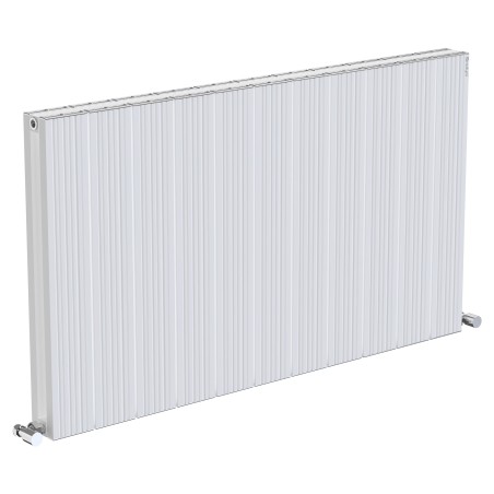 Radyal Tower Bold Double Designer White Aluminium Horizontal Radiator - 1040 x 600mm