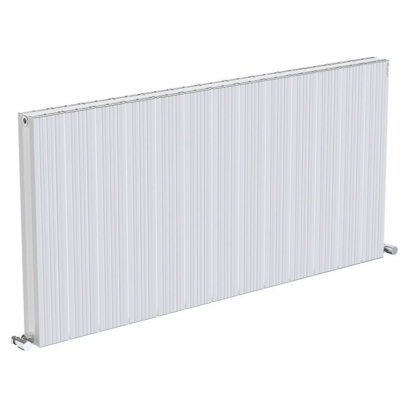 Radyal Tower Bold Double Designer White Aluminium Horizontal Radiator - 1235 x 600mm Radyal Tower Bold Double Designer White Aluminium Horizontal Radiator - 1235 x 600mm