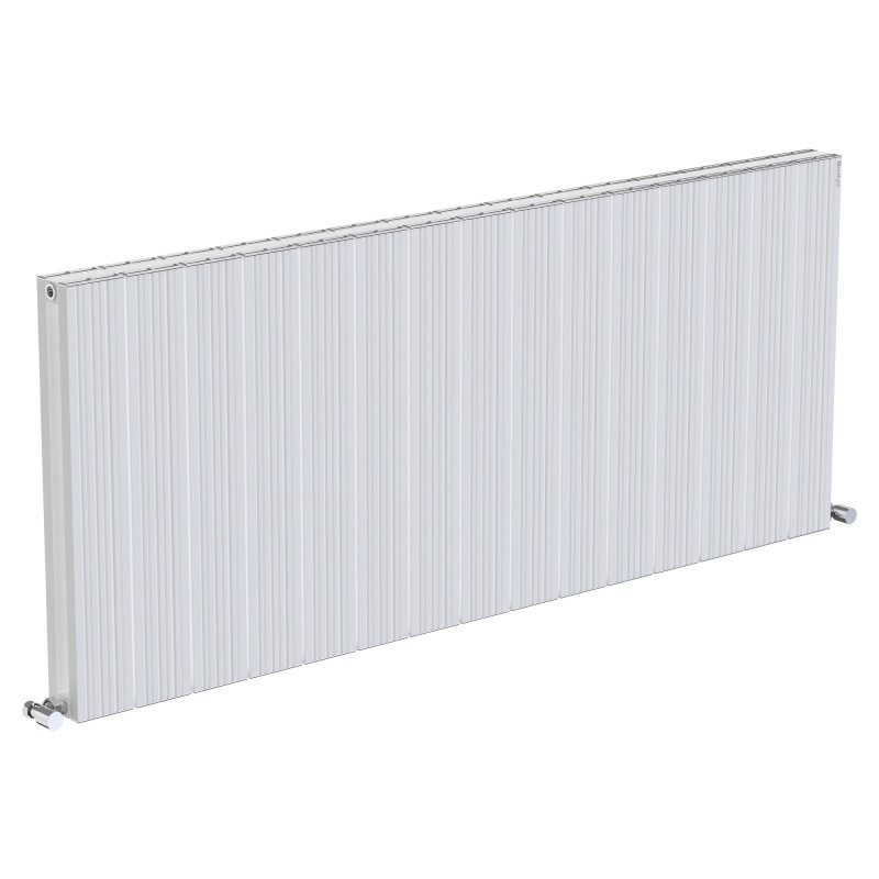 Radyal Tower Bold Double Designer White Aluminium Horizontal Radiator - 1420 x 600mm Radyal Tower Bold Double Designer White Aluminium Horizontal Radiator - 1420 x 600mm